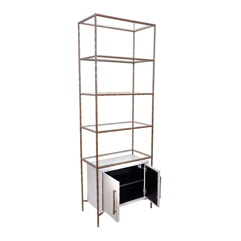 30 Azamara Real Hide Etagere Shelf