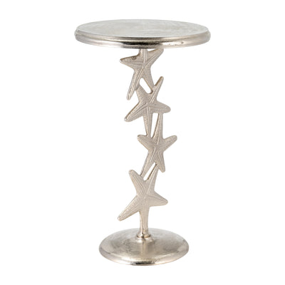 METAL, 14D/25H, SILVER STARFISH SIDE TABLE, KD