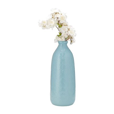 CER, 16 CIRCLES VASE, AQUA HAZE