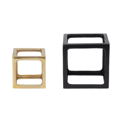 Metal, S/2 5/7 Open Square Object, Multi