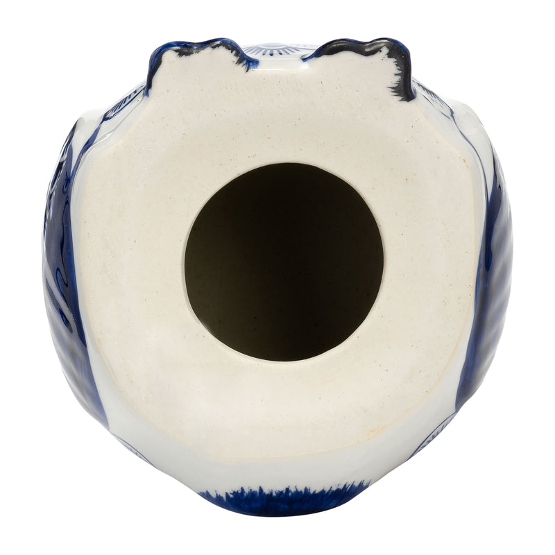 CER, 5H CHINOISERIE OWL, BLUE/WHITE