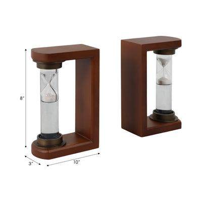 S/2 10 Levine Hourglass Bookends