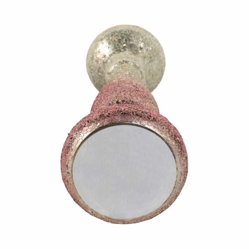 15 Blush Crackled Candle Holder