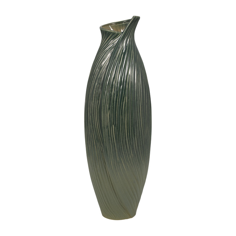 Rubpert Large Green Floor Vase