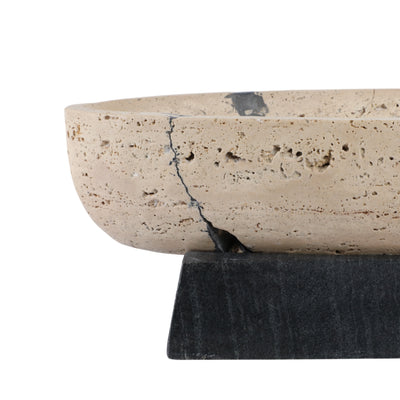 18 Gorda Crackle Travertine Bowl