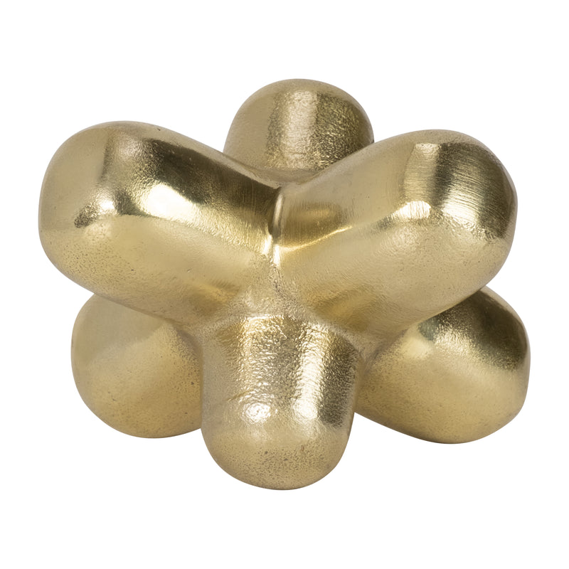 METAL 8 GEOMETRIC ORB, GOLD