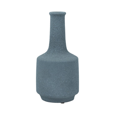 CLAY, 13 VOLCANIC TEXTURE VASE, BLUE