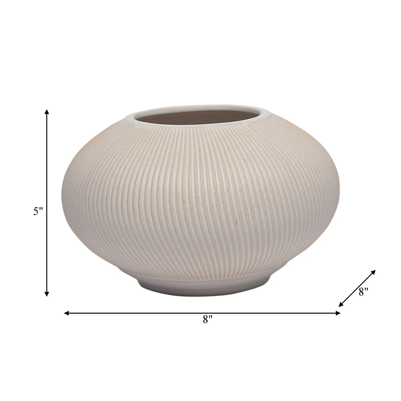 8 KITAMI MEDIUM VASE, IVORY