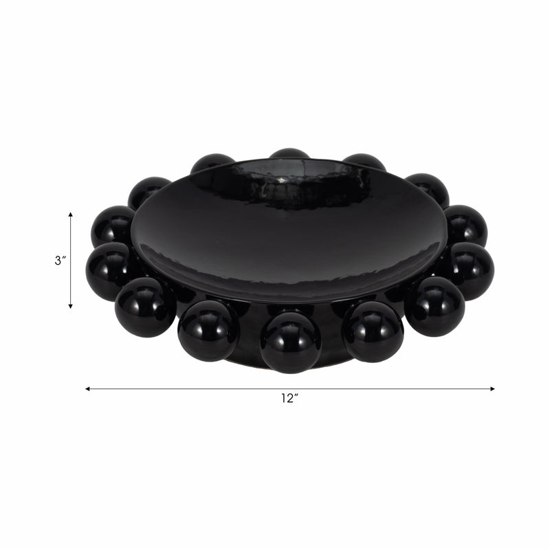 12 Capraia Decorative Bowl, Black