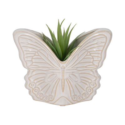 7 Butterfly Planter, Ivory