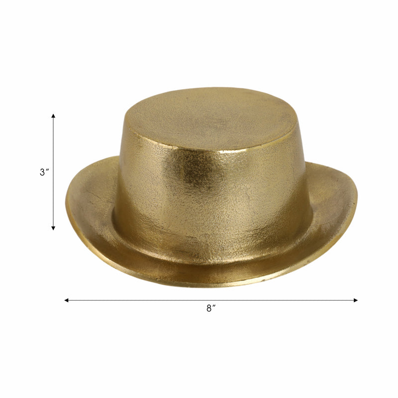 8 Metal Top Hat, Gold