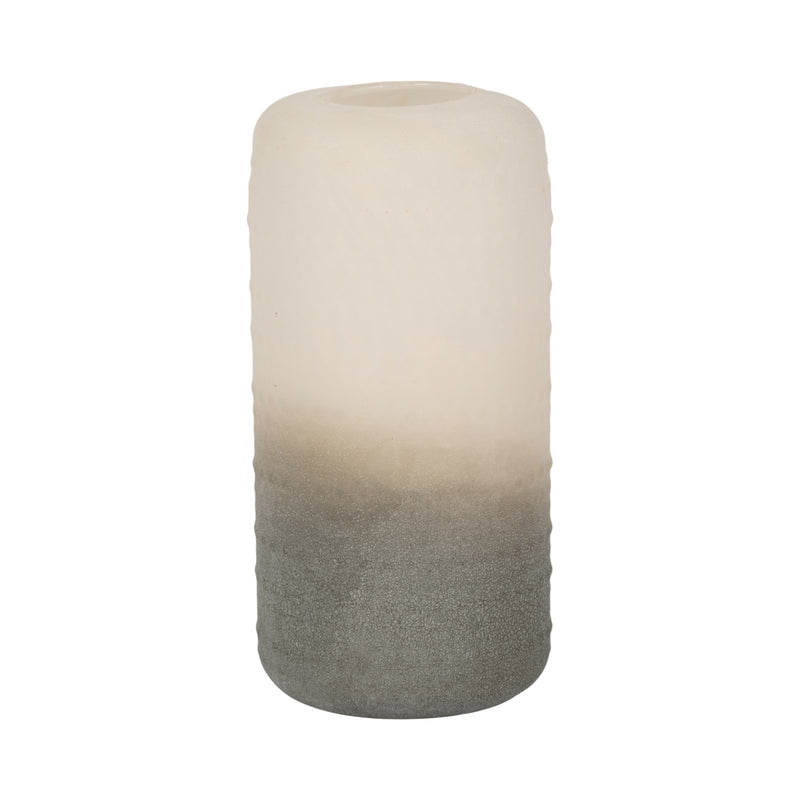 Glass 11 Textured 2-tone Vase,