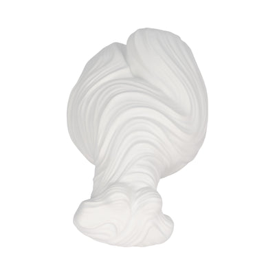 11 Curvy Ribbed Sculpture, White