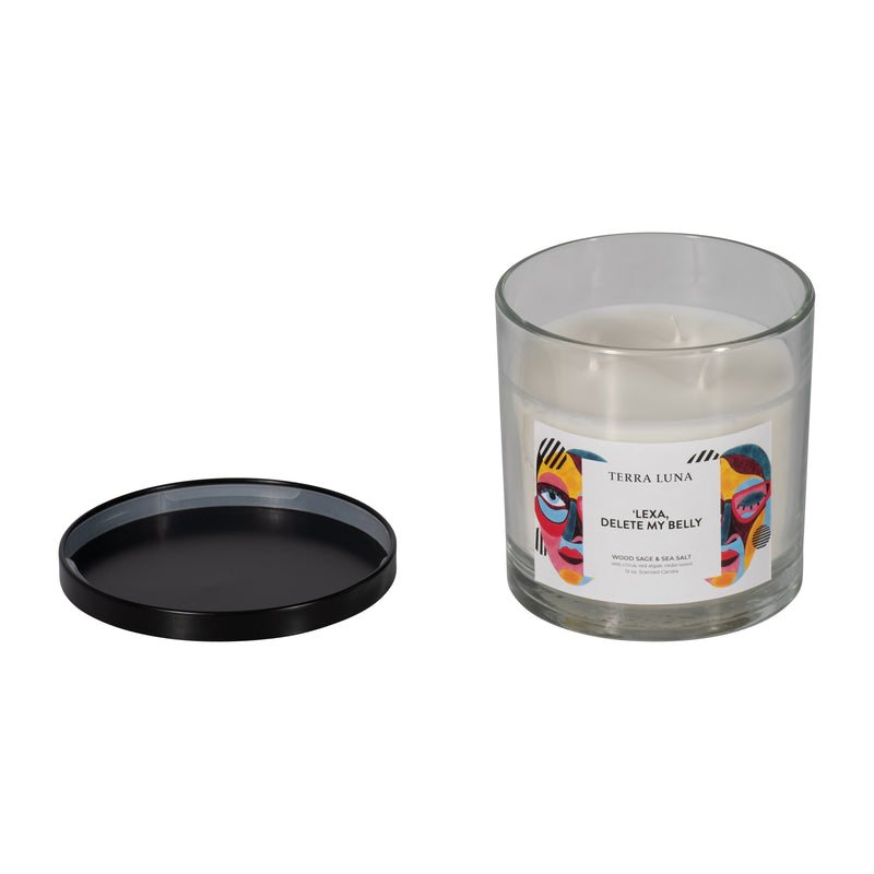 4 12 Oz Delete My Belly Lidded Candle