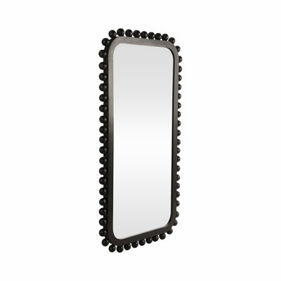 23x45 Knobby Rectangular Mirror, Black