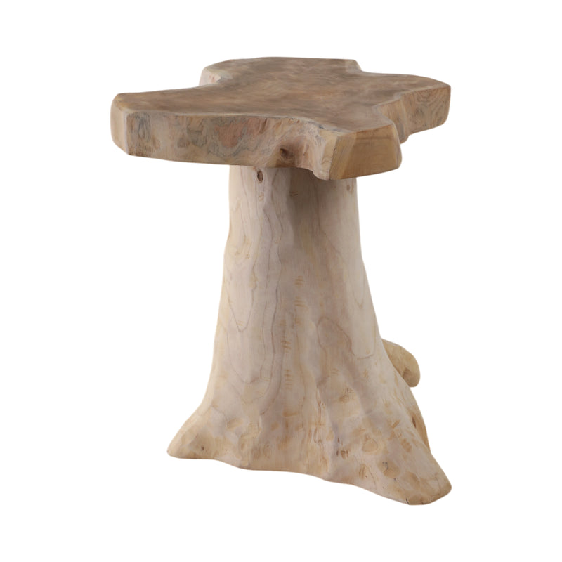 18 Teak Root Mushroom Accent Table, Natural