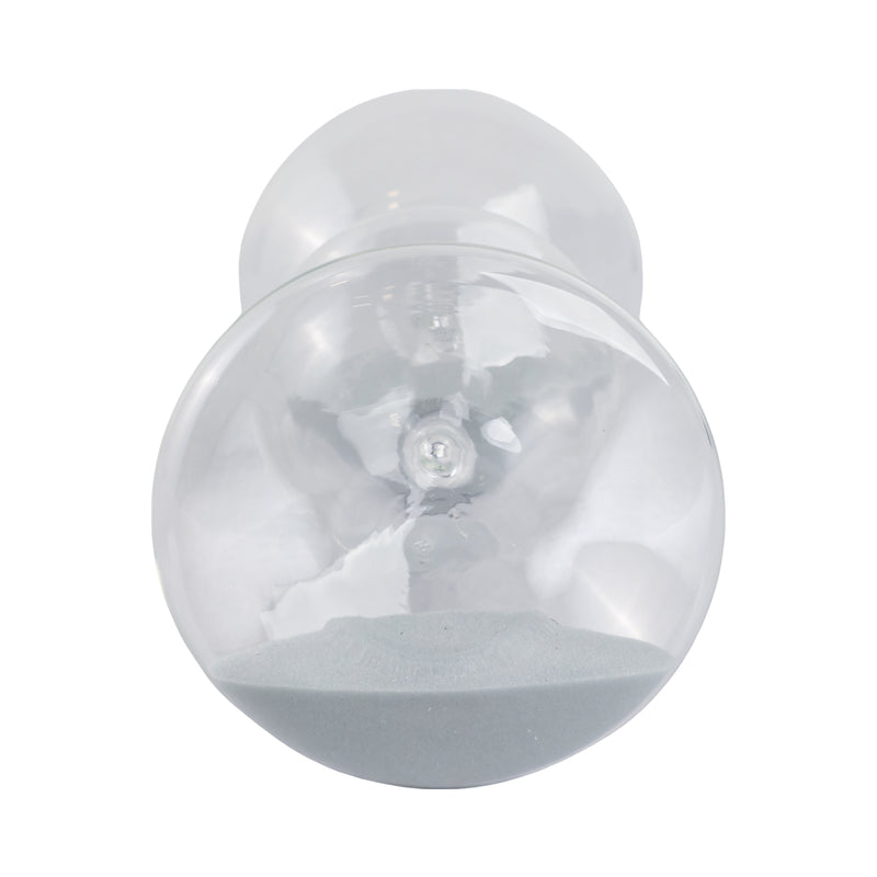 10x5 Glass 60min Large Bubble Sandtimer, Clear