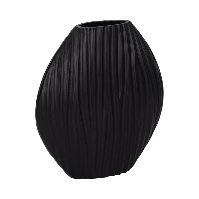 Metal, 11 Forli Small Black Vase