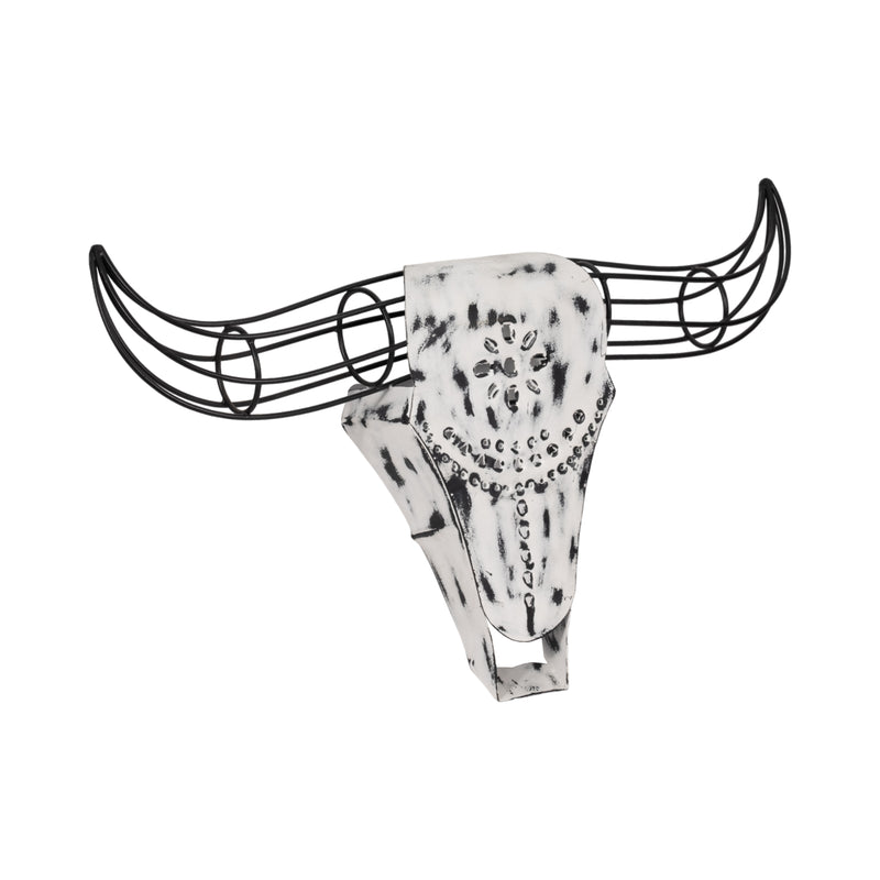 METAL, 12H BUFFALO WALL ACCENT, BLACK/WHITE