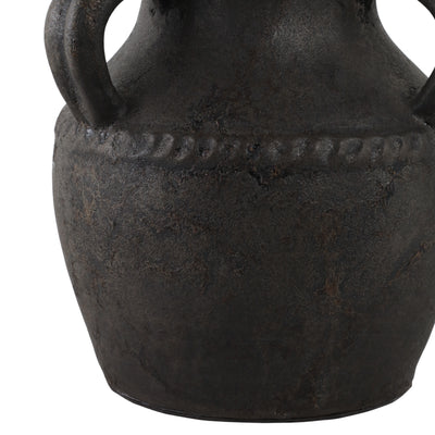 Terracotta, 10 Triple Handle Jug, Black