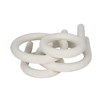 15 Looped 4-taper Candleholder, White