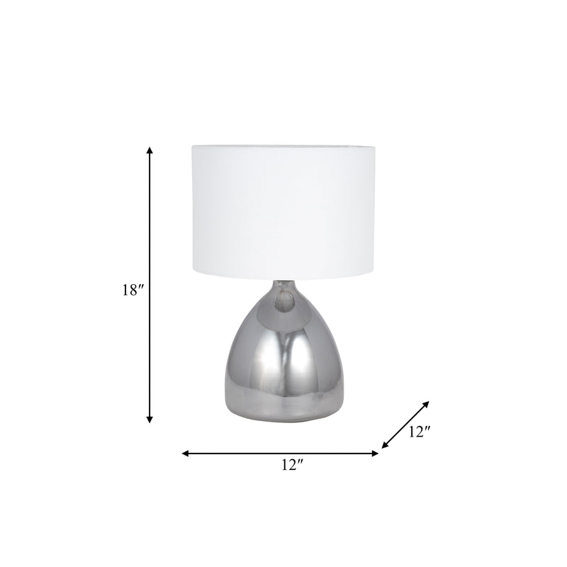 S/2 Glass 18 Table Lamp, Smoke