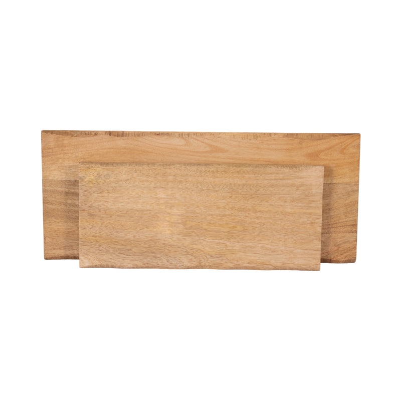 MANGO WOOD, S/2 18/24 ORGANIC BOARDS, NATURAL