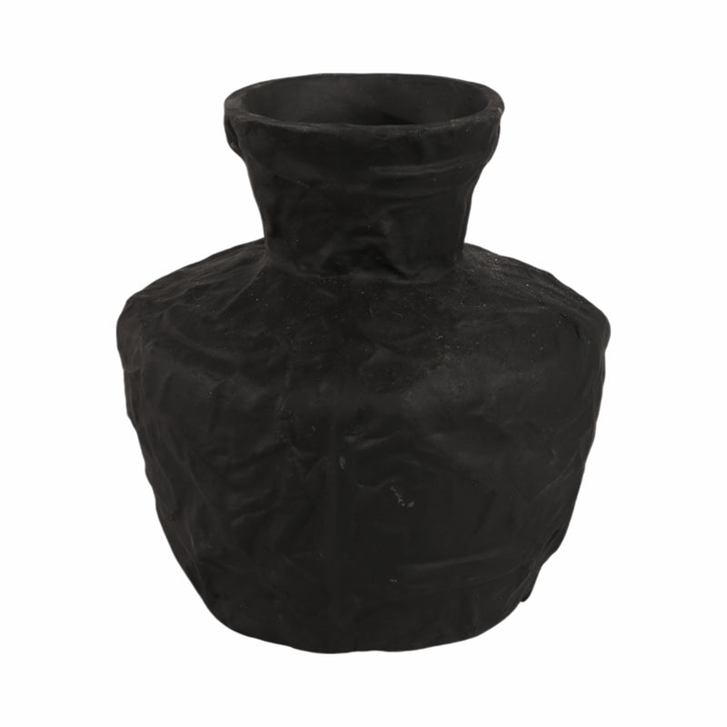 11 Cleo Medium Black Ecomix Vase