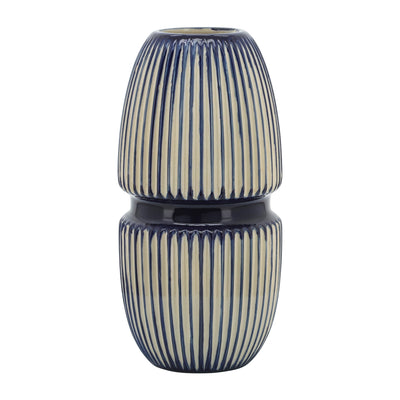 Cer, 12 Round Mallet Vase, Blue