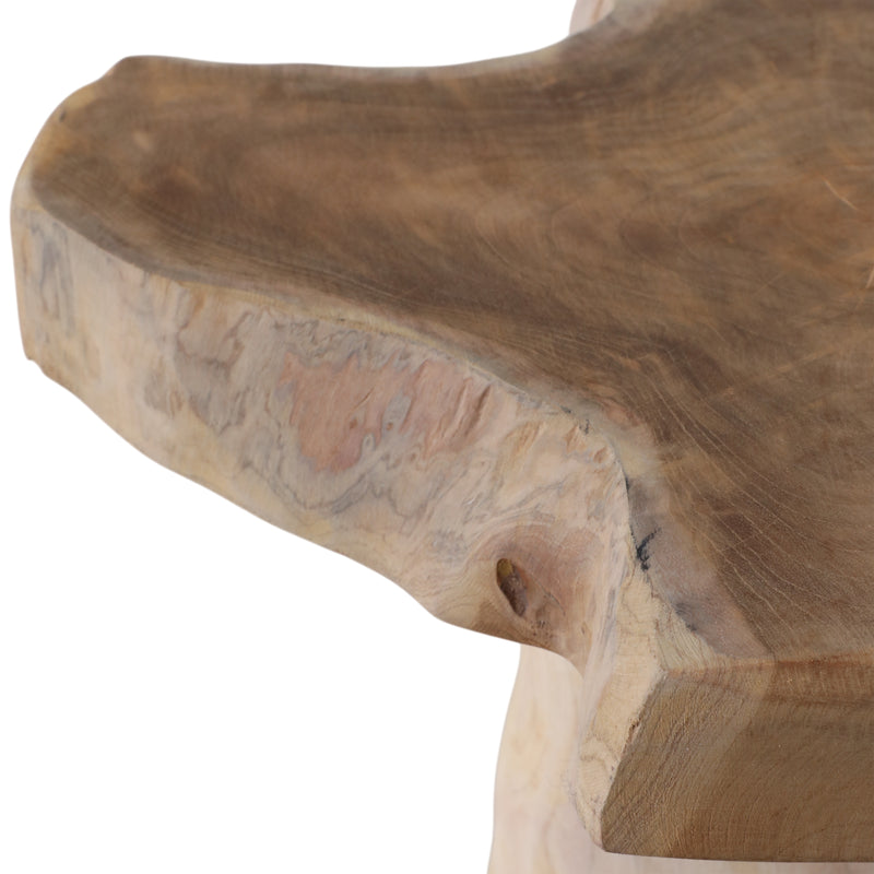 18 Teak Root Mushroom Accent Table, Natural