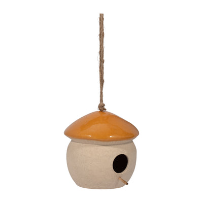 CER, 6 ROUND BIRD FEEDER, DARK ORANGE