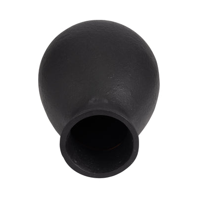 TERRACOTTA, 16 ORGANIC VASE, BLACK