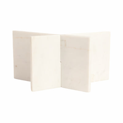 13 Marble Bookstand, White