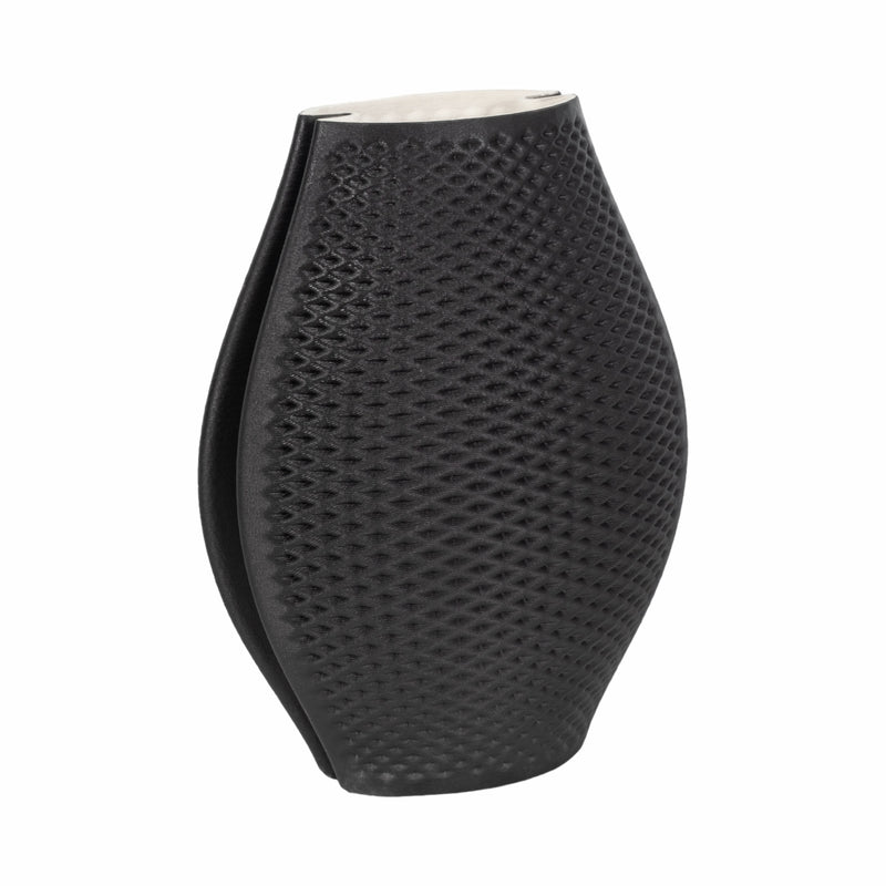 15 FERNANDO 3D PRINTED VASE, BLACK