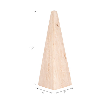 12 Travertine Obelisk, Tan