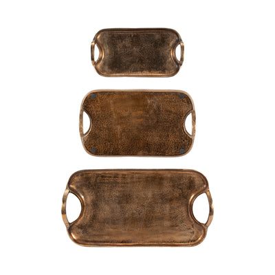 S/3 15/19/23 Darcy Trays, Bronze