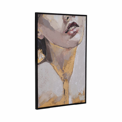 32X48 FRAMED HANDPAINTED GOLD LEAF PORTRAIT