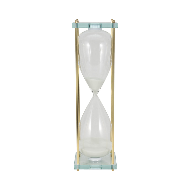 24 Reynolds Medium White & Gold Hourglass