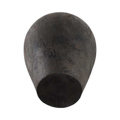 30 Terracotta Floor Vase, Rustic Black