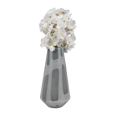 11 VICTORIA LARGE GRAY GLASS VASE