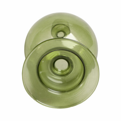 7 Glass Bubble Taper Candle Holder, Olive