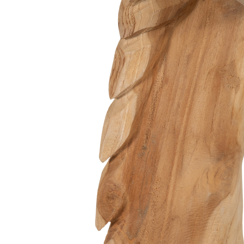 Wood, 45 Giraffe Bust, Natural