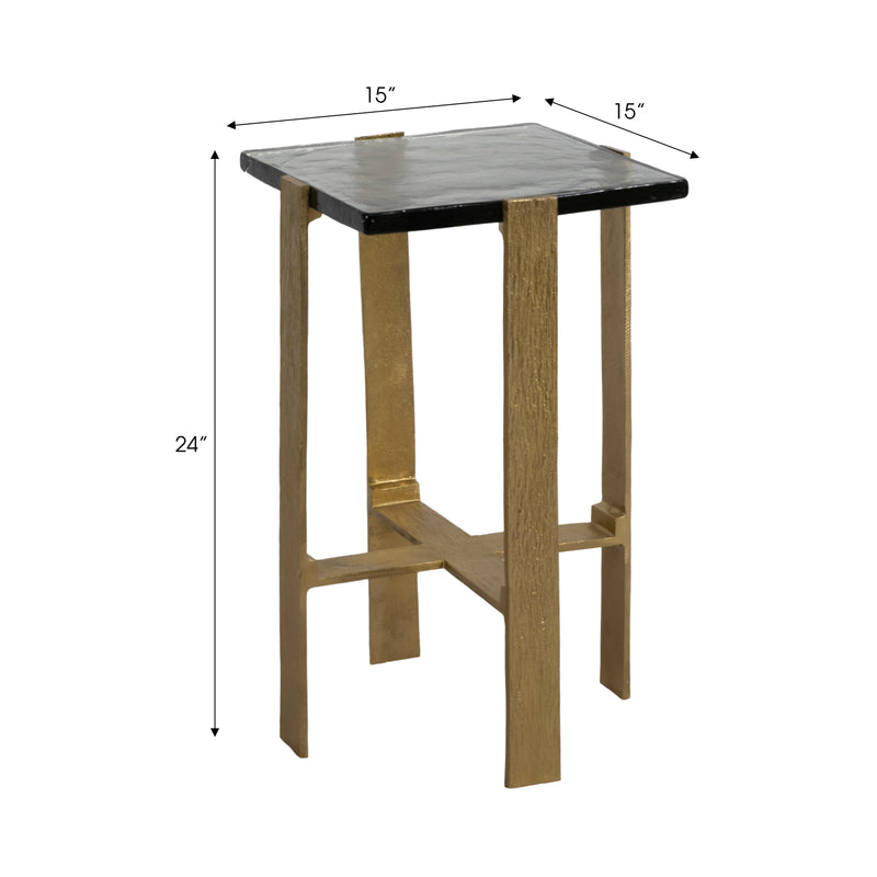 22 Kelpine Short Gold Accent Table