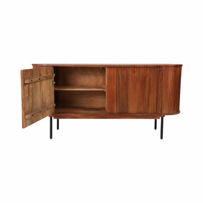 63 Rounded Ridges Sideboard, Brown