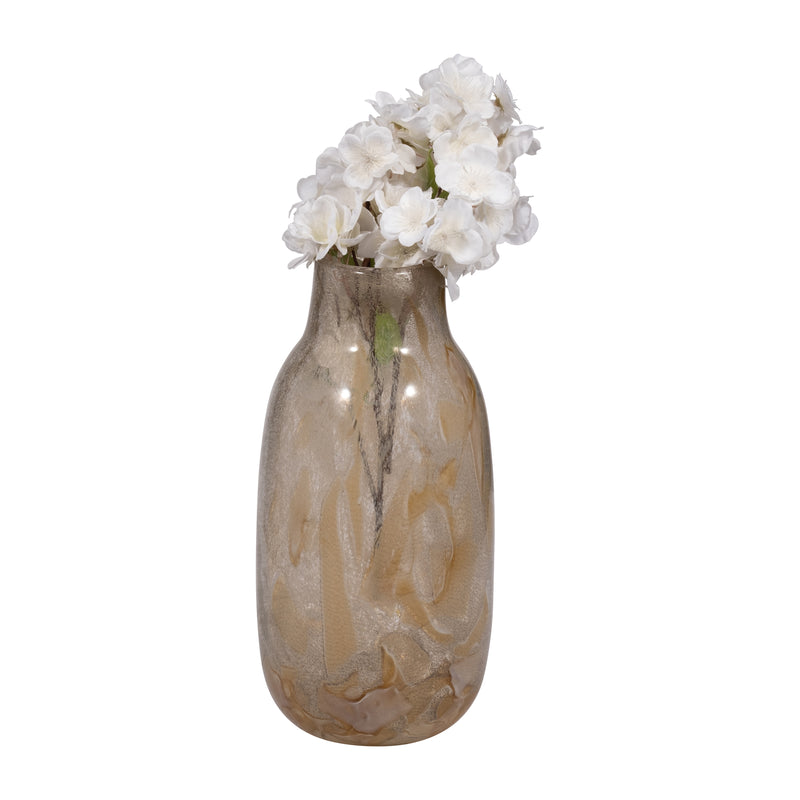 13 FOLEY SMALL NATURAL GLASS VASE