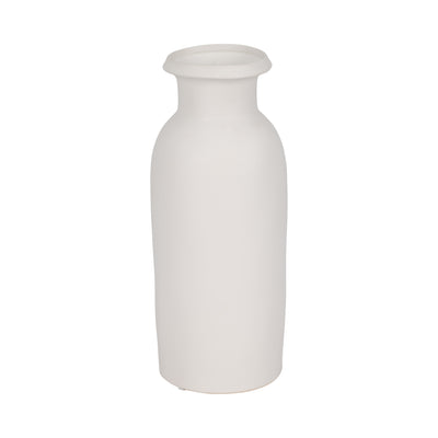 CER, 13H TALL SLIM VASE, WHITE