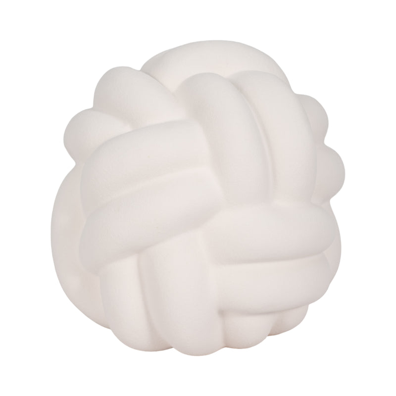 9 Knot Orb Rough Texture, White