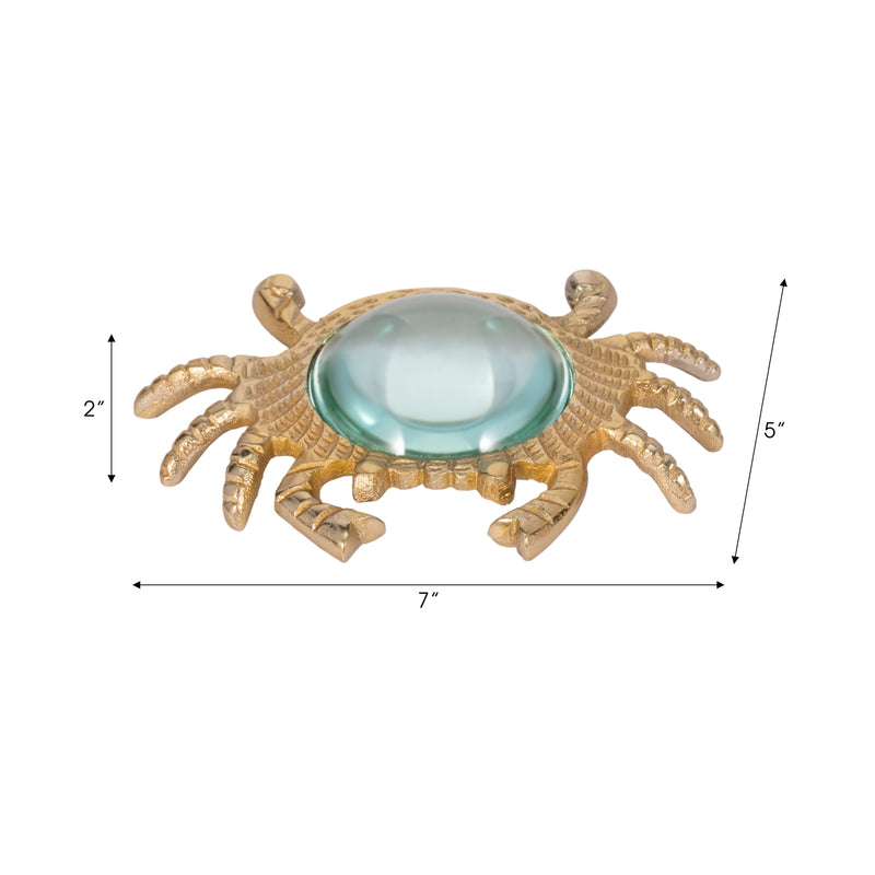 7 Crab Magnifying Glass, Gold