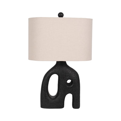 21 Open Cut-out Table Lamp, Black