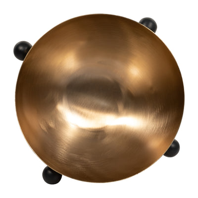 METAL, 13 BUBBLE BOWL, GOLD/BLACK